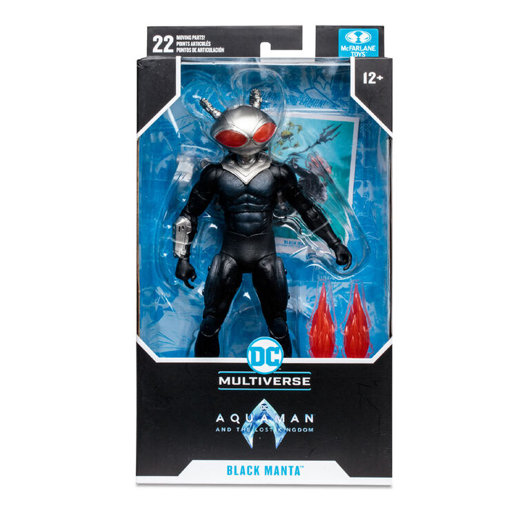 AQUAMAN movie BLACK MANTA Action Figure, DC Super-Villain, 6-inch scale, 23  Points of Articulation, Weapon Accessory and Bonus Piece to Collect and