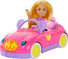 Barbie-Chelsea et son Cabriolet-Coffret poupée blonde, ours en peluche