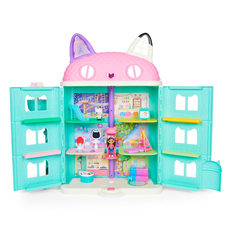 Gabby's Dollhouse, Purrfect Dollhouse 2-Foot Tall Playset with Sounds, 15  Pieces 