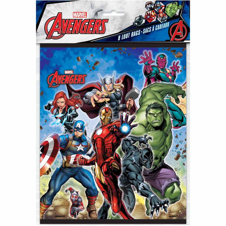 Avengers Loot Bags, 8 pieces | Toys R Us Canada