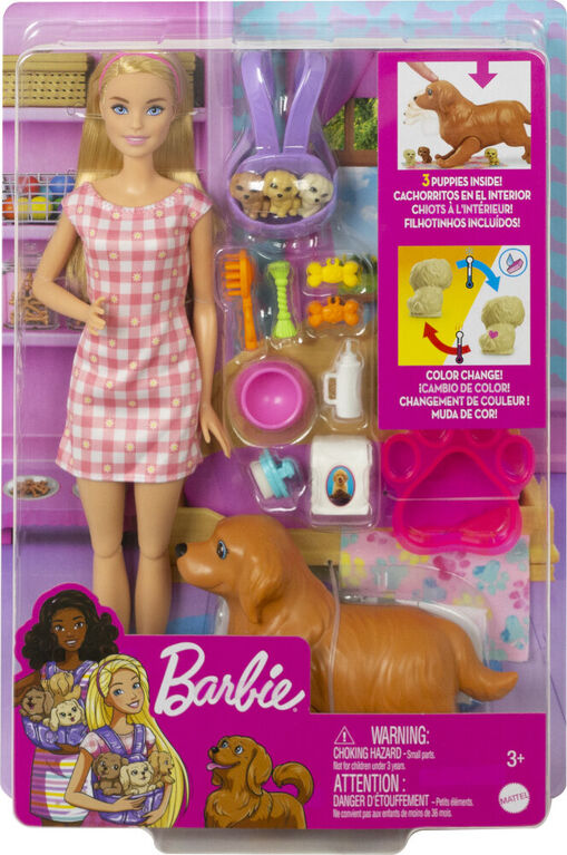 ② Barbie avec chien et chiots — Jouets