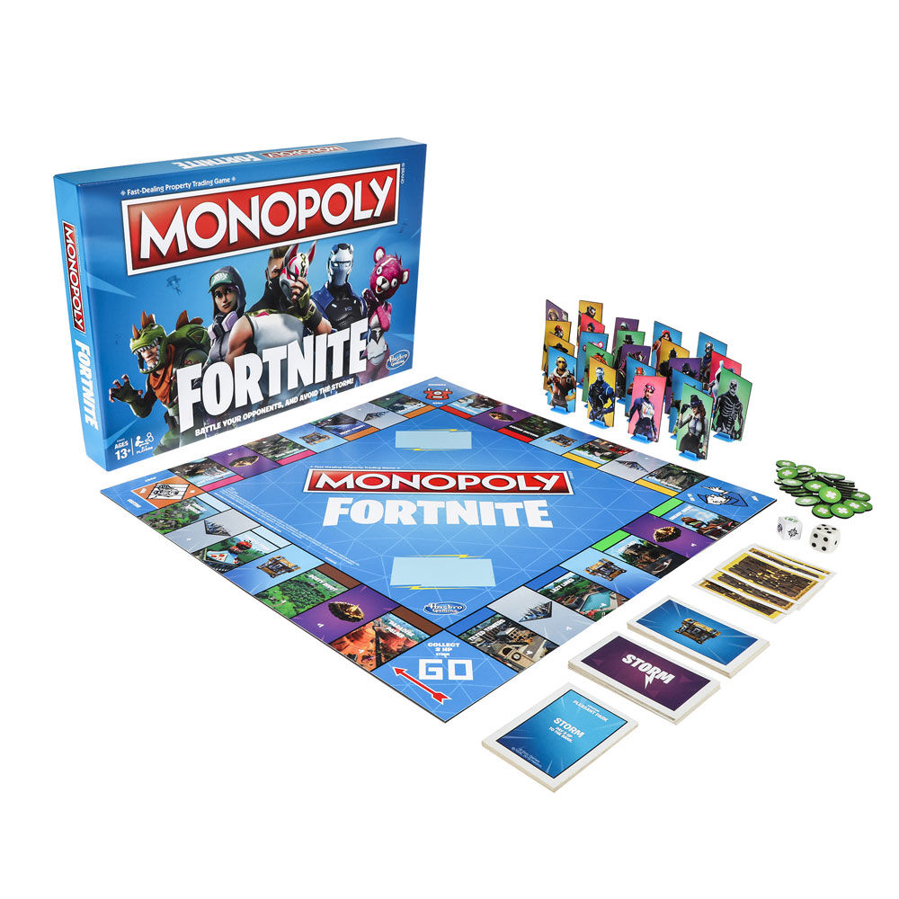 monopoly hasbro gaming fortnite edition board game