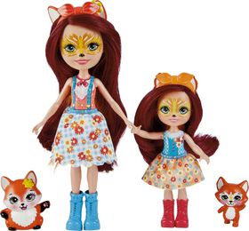 Enchantimals-Soeurs Felicity et Feana Renard et 2 figurines animales - Notre exclusivité