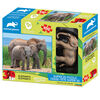 Animal Planet: Elephants - 100 Piece 3D Puzzle with Figure