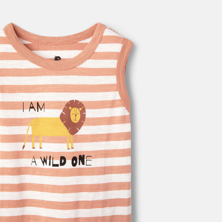 Graphic Tank Brown Wild One 5-6Y