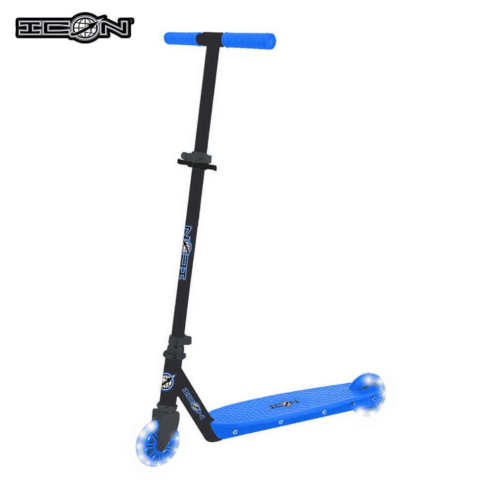 Icon Elite 100Mm Light Up Wheel Scooter Blue