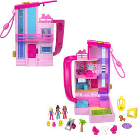Polly Pocket-Maison de Rêve Barbie-Coffret avec 3 mini-figurines