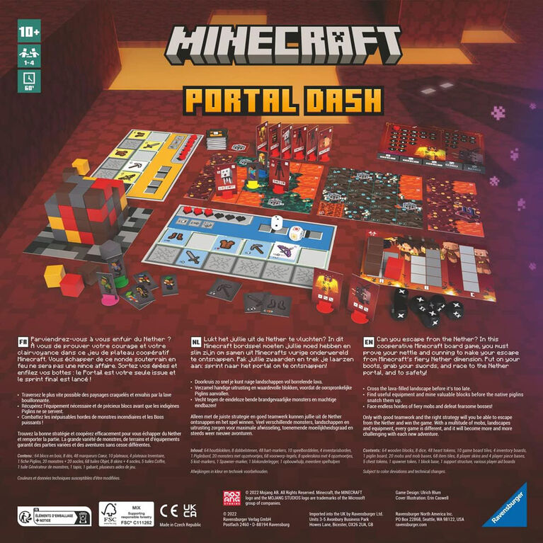 Minecraft: Portal Dash A Cooperative Light Strategy Game