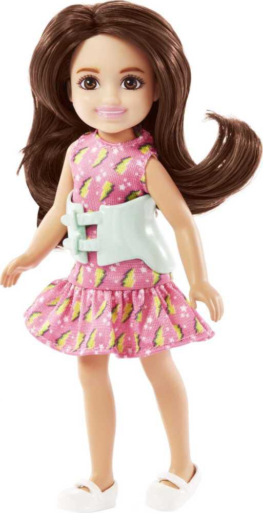 Barbie Toys, Chelsea Doll, 6-Inch Small Doll with Brace for
