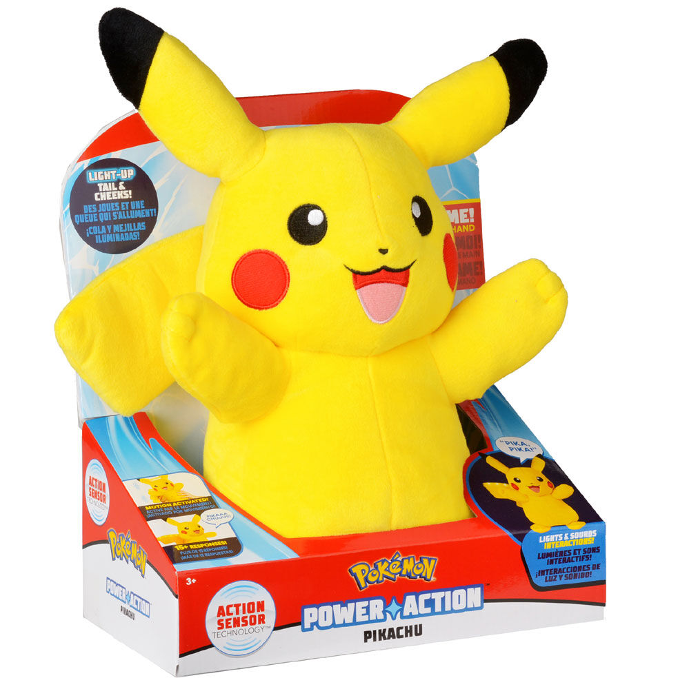 pokemon power action pikachu plush