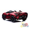 KIDSVIP Voiture porteur 2 places Lamborghini Sian 4X4 24 V sous licence pour enfants avec RC - Rouge