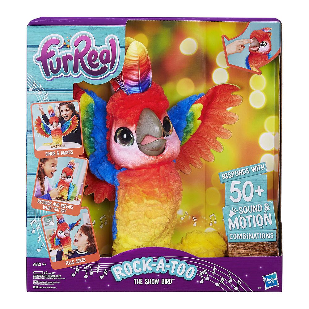 talking parrot toy furreal