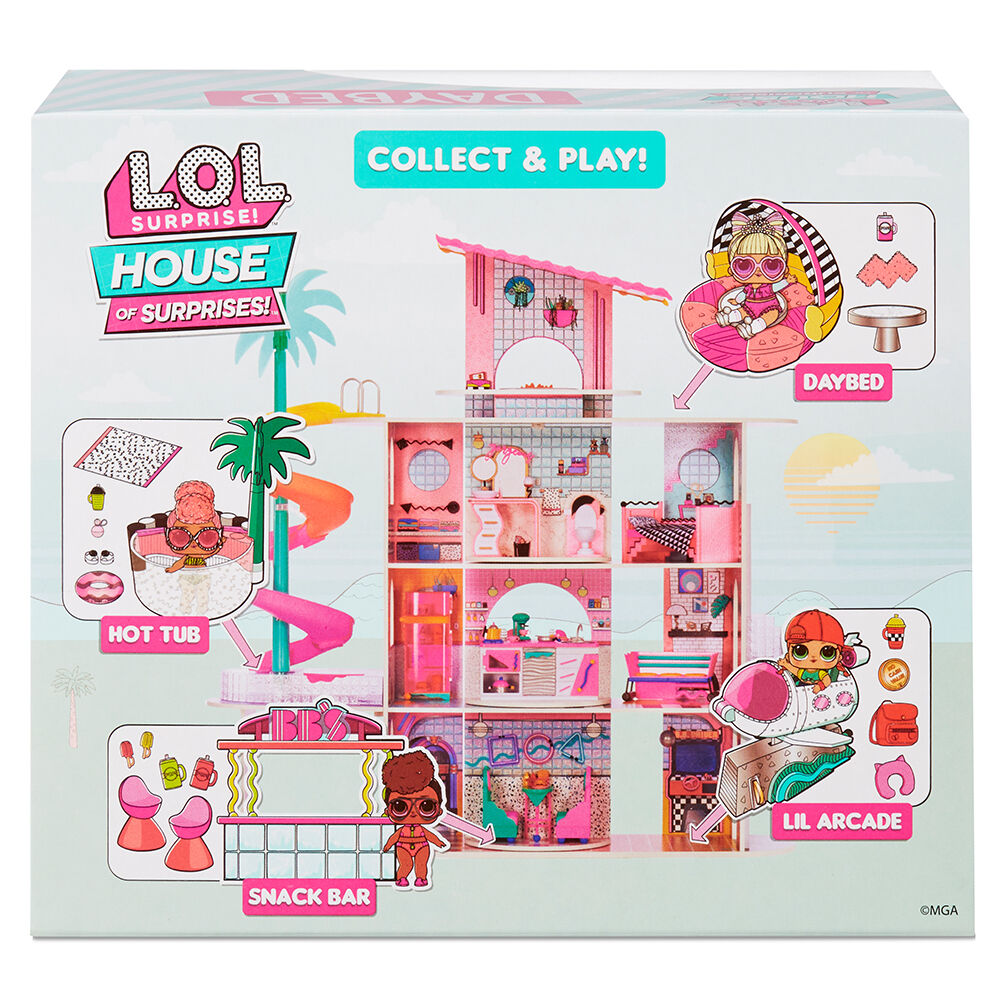 LOL Surprise OMG House of Surprises Daybed Playset with Suite Princess  Collectible Doll