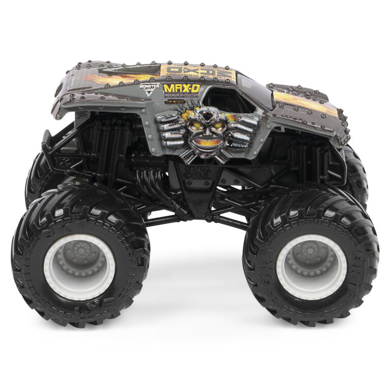 Monster Jam, Official Max-D Monster Truck, Die-Cast Vehicle, Over Cast Series, 1:64 Scale