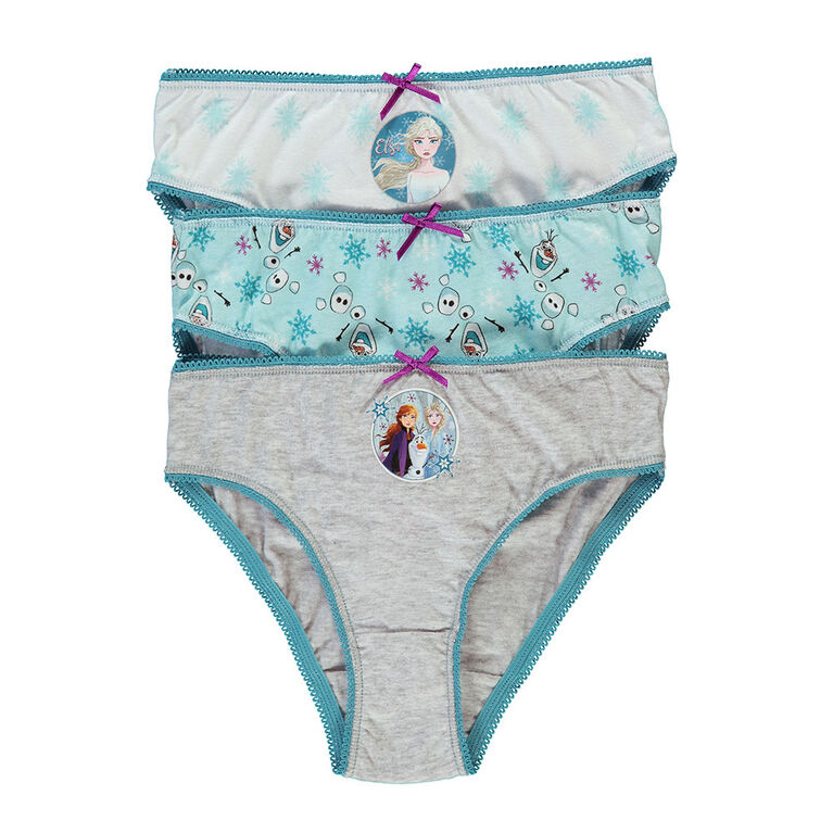 Frozen Briefs Girls Disney Frozen 3 In A Pack Briefs Underwear Age 3-8  Years - Online Character Shop
