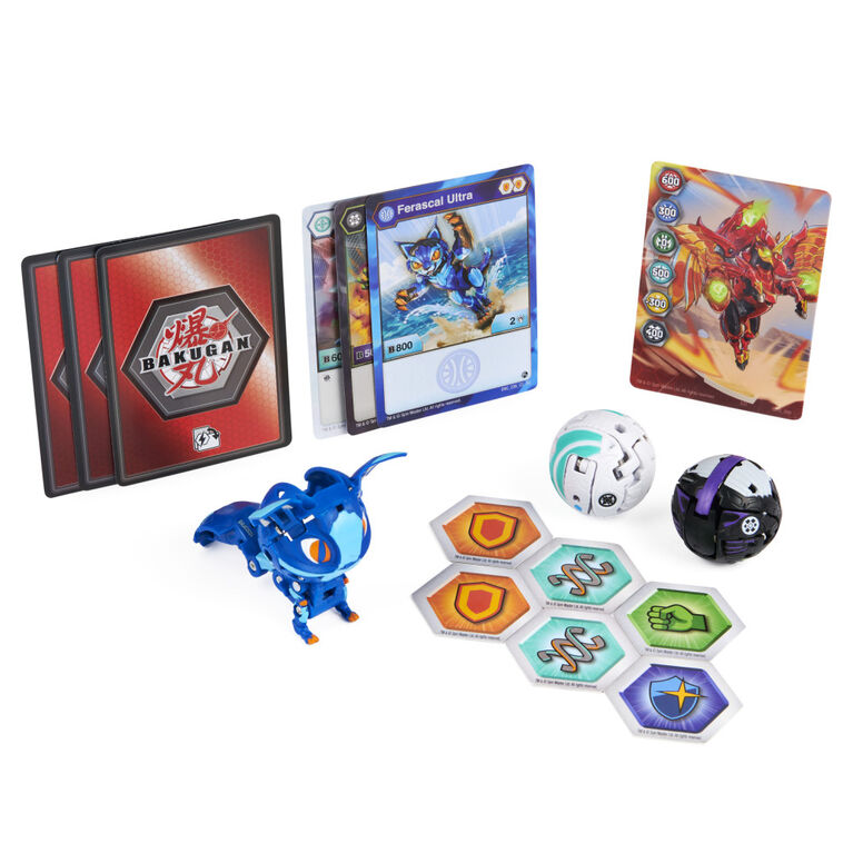  Bakugan Starter Pack 3-Pack, Nillious Ultra, Geogan Rising  Collectible Action Figures : Toys & Games