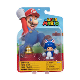 Super Mario Bros Le Film - Série de figurines de 5 avec accessoire -  Figurine Toad avec Poêle à frire comme accessoire