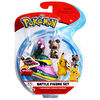 Pokémon Battle Figure Set 3-Pack, 2" Pikachu, 2" Rockruff, and 3" Alolan Muk