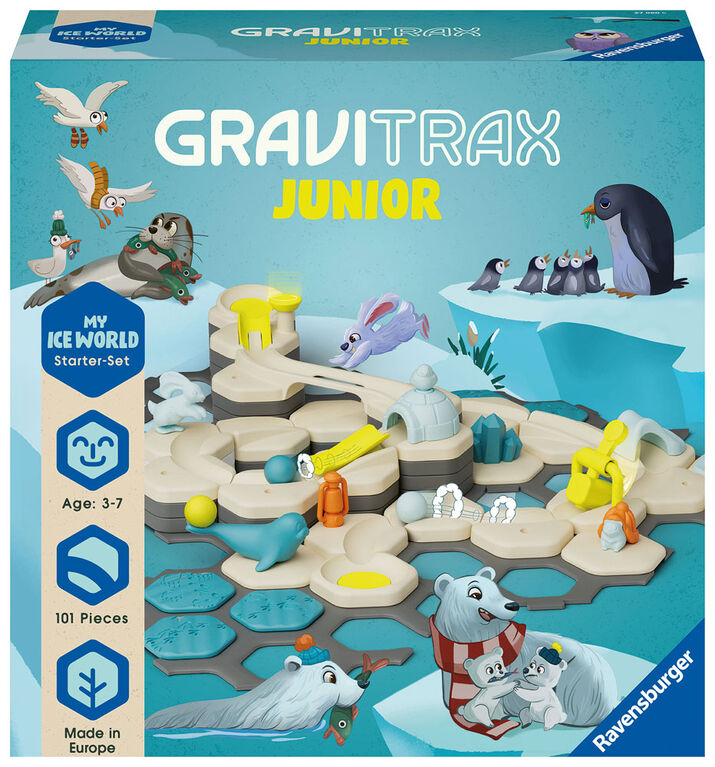 Ravensburger GraviTrax Junior Starter Set L Ice - Circuit de billes extensible