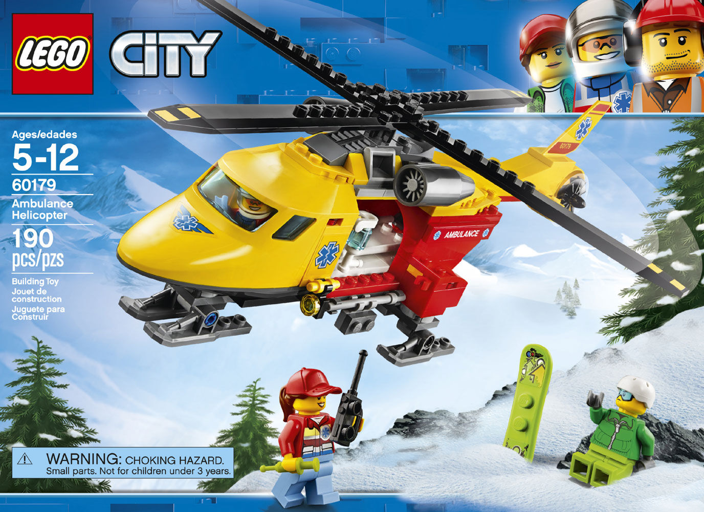 lego 60179 city ambulance helicopter