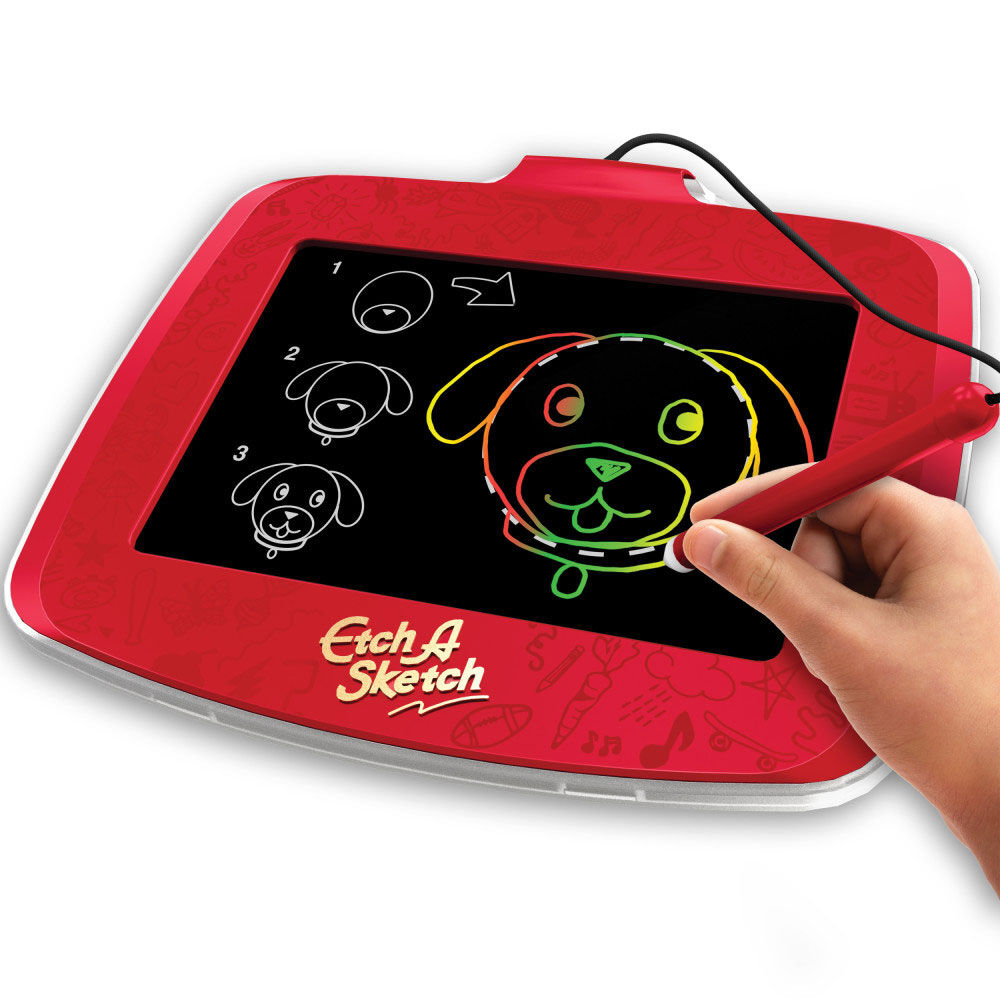 Etch a sketch with clearance stylus