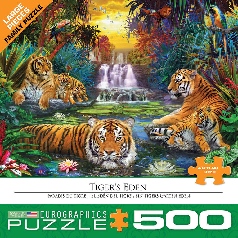 Eurographics Tiger's Eden 500 Piece Puzzle | Toys R Us Canada