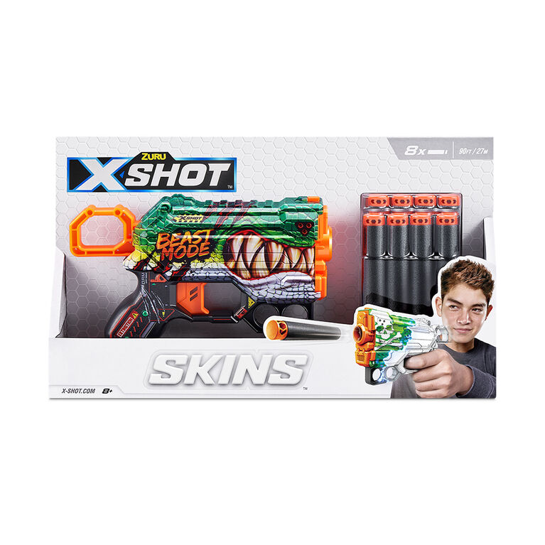 X-Shot Skins Menace Dart Blaster (8 Darts) by ZURU