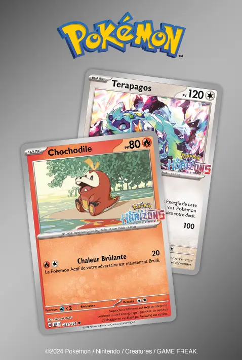 Prime avec achat JCC Pokémon
Écarlate et Violet – Étincelles Déferlantes