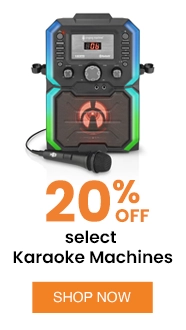 20% OFF select Karaoke Machines