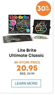 Lite Brite Ultimate Classic In-Store Price 20.95 Reg  29.99 burst - 30%