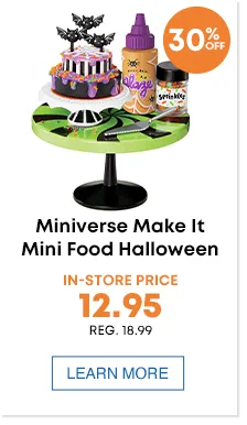 Miniverse Make It Mini Food Halloween In-Store Price 12.95 Reg  18.99 burst - 30%