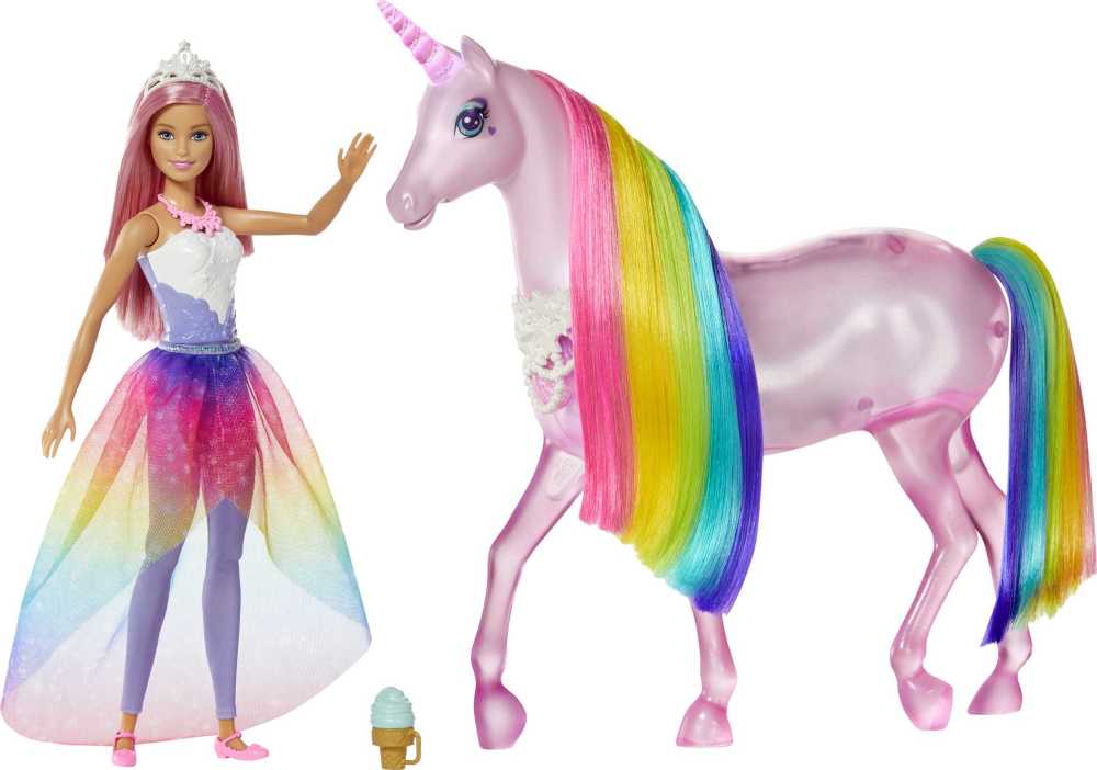 rainbow unicorn barbie