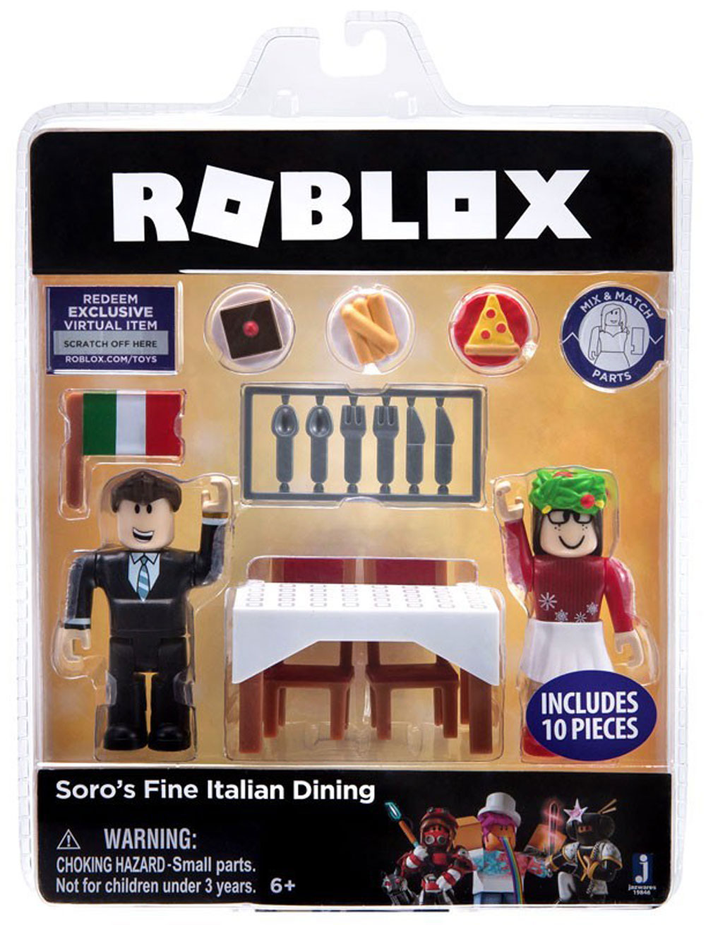 details about roblox soros fine italian dining game pack with virtual code new