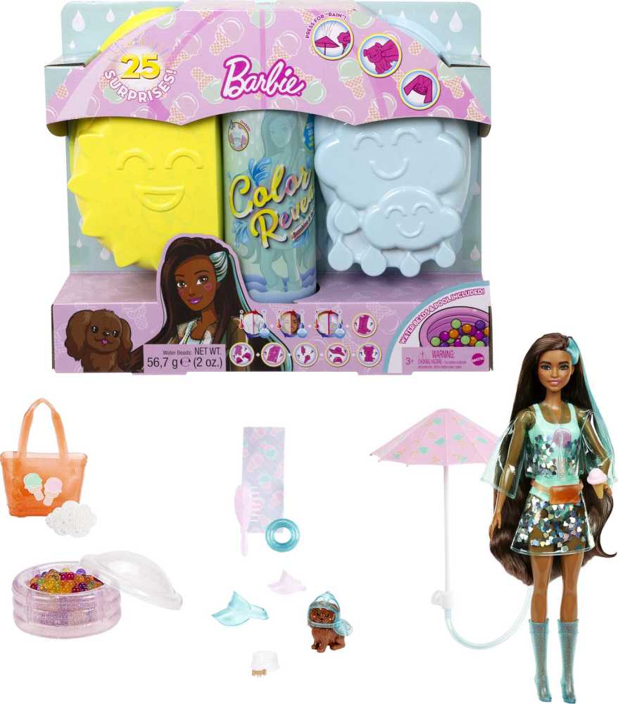 Barbie Color Reveal Sunshine And Sprinkles Doll And Accessories Toys