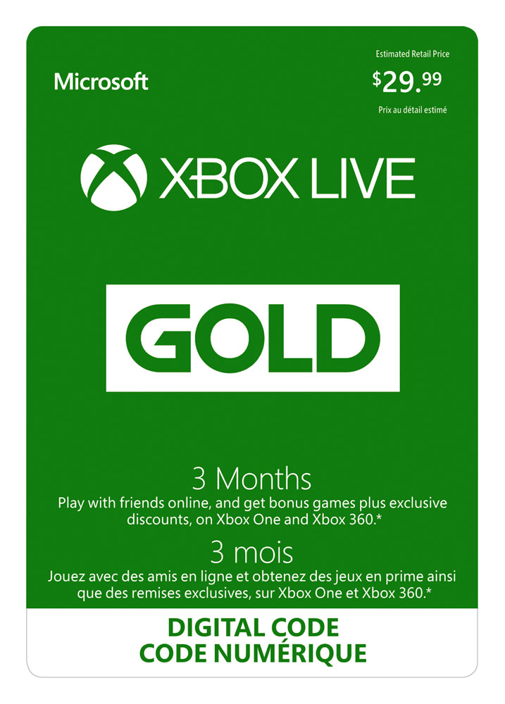 Codes2go xbox hot sale live