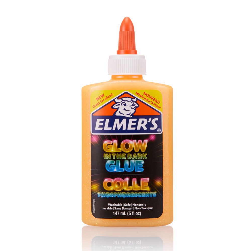 Elmers Glow Glue Orange 5oz 