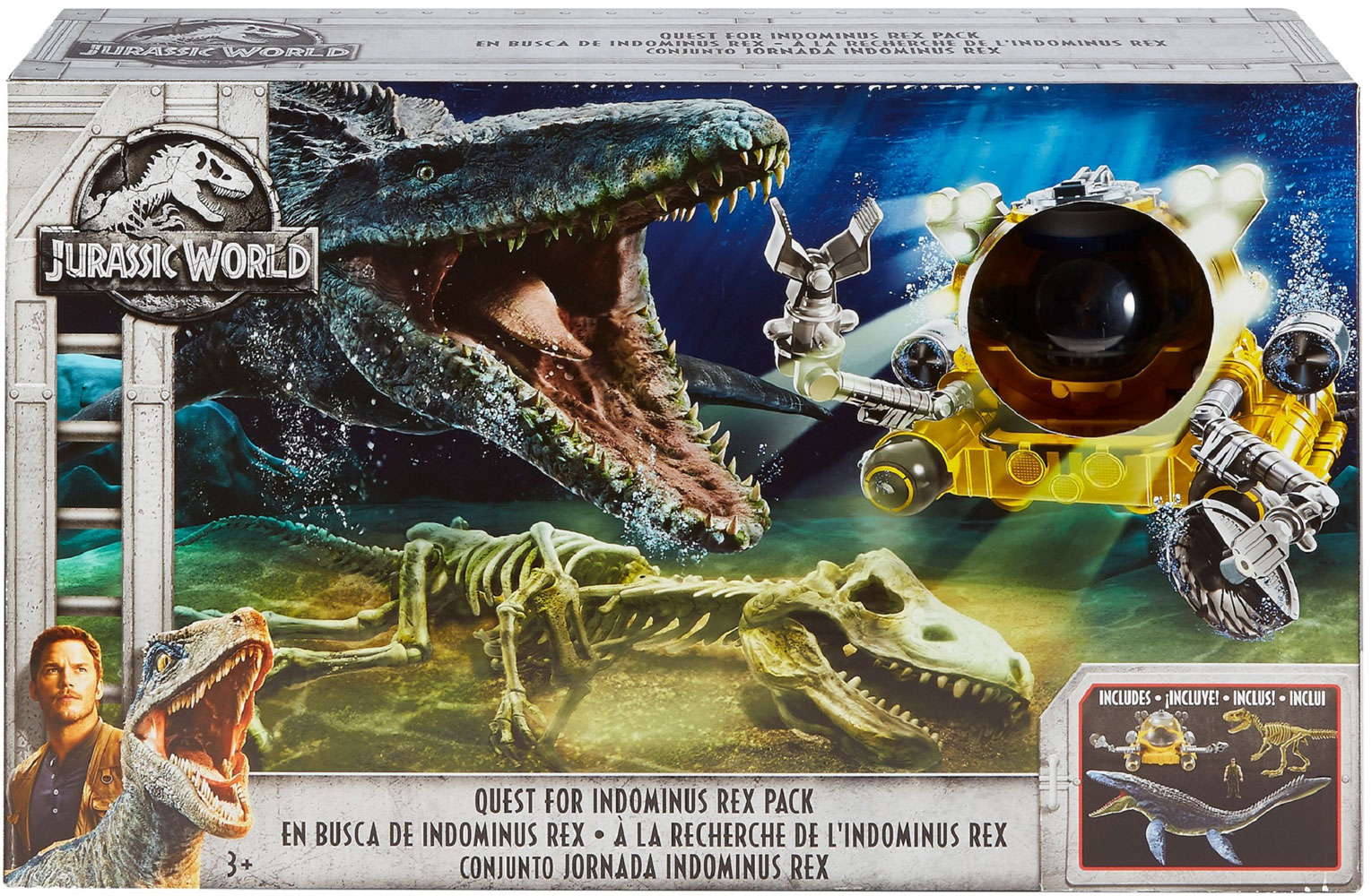 jurassic world quest for indominus rex pack playset