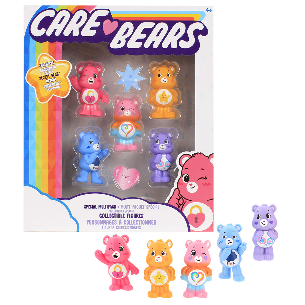 Care Bears Collectible Figures Multipack 5 Care Bears in One Pack