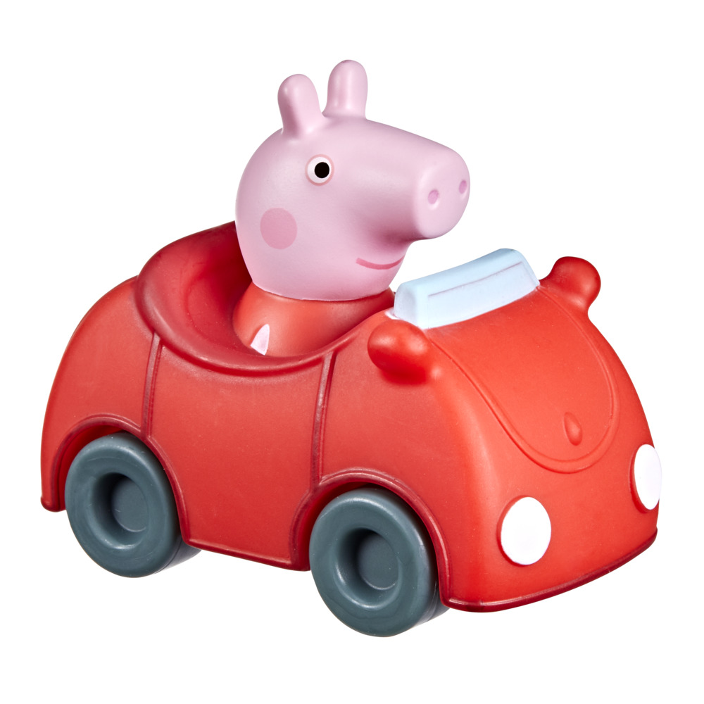 La voiture rouge + figurines Peppa Pig