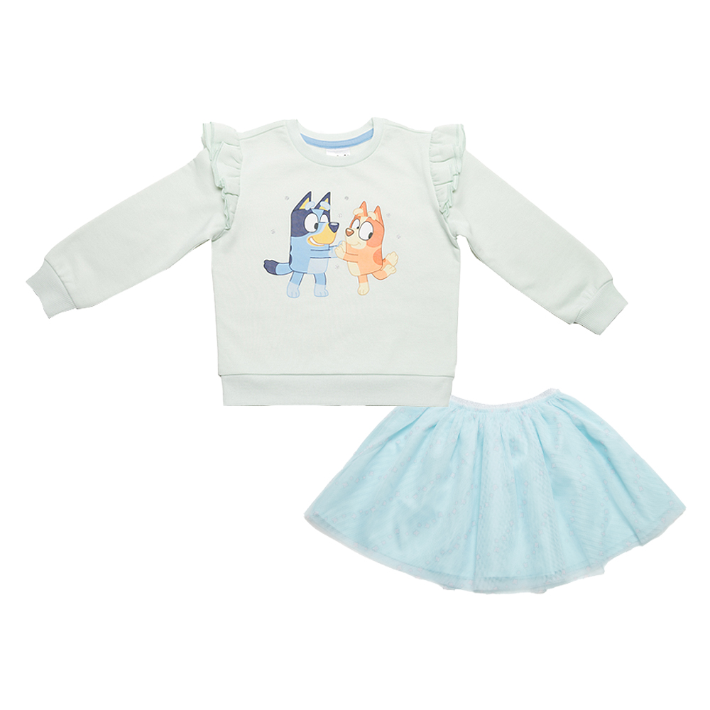 Bluey - 2 Piece Combo Set - Light Green and Blue - Size 2T - Toys