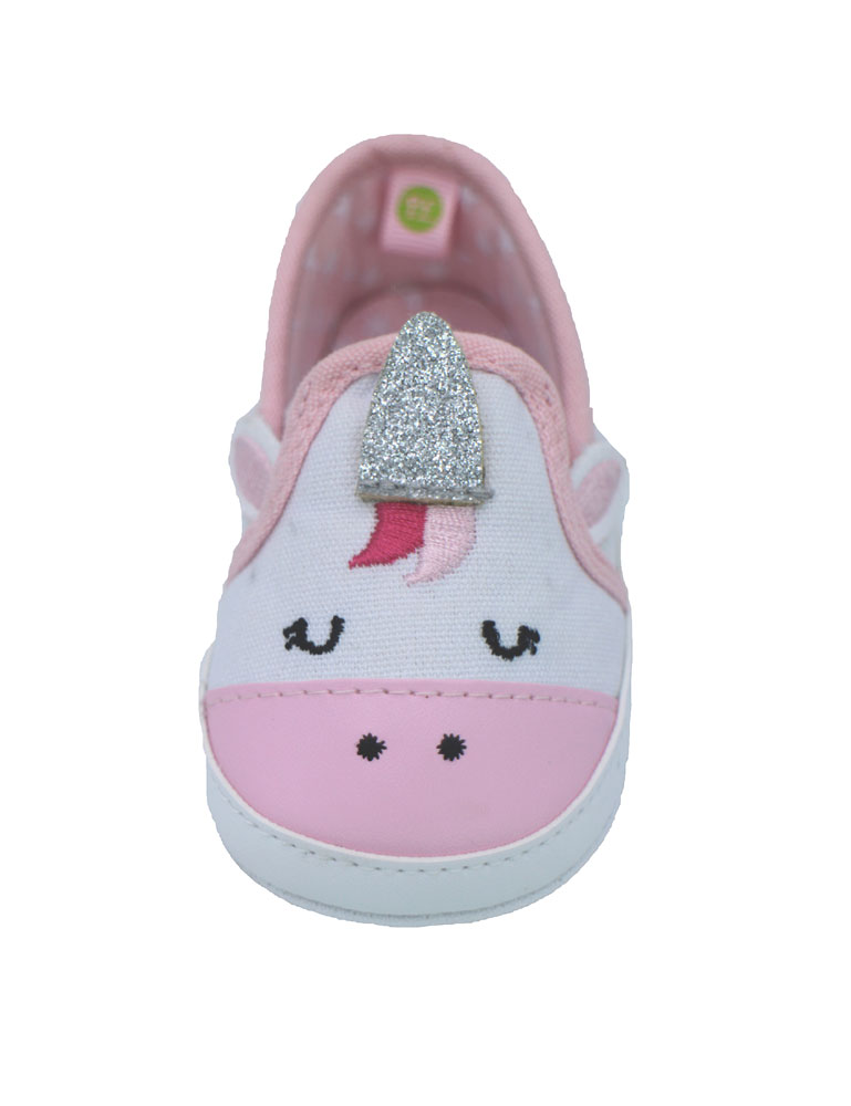 First Steps White Canvas Unicorn Girls Sneaker Size 2 3 6 Months English Edition Toys R Us Canada