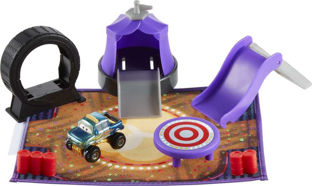 Mattel Disney and Pixar Cars Toys, Mini Racers On-The-Go Show Time Playset  with 1 Mini Ivy Truck, Accessories & Portable Case, Playsets -  Canada