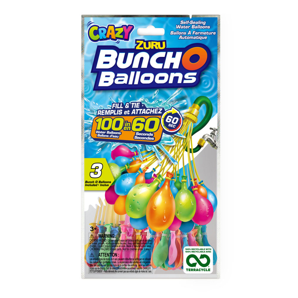 Crazy Bunch O Balloons 100 Rapid Filling Self Sealing Water Balloons 3