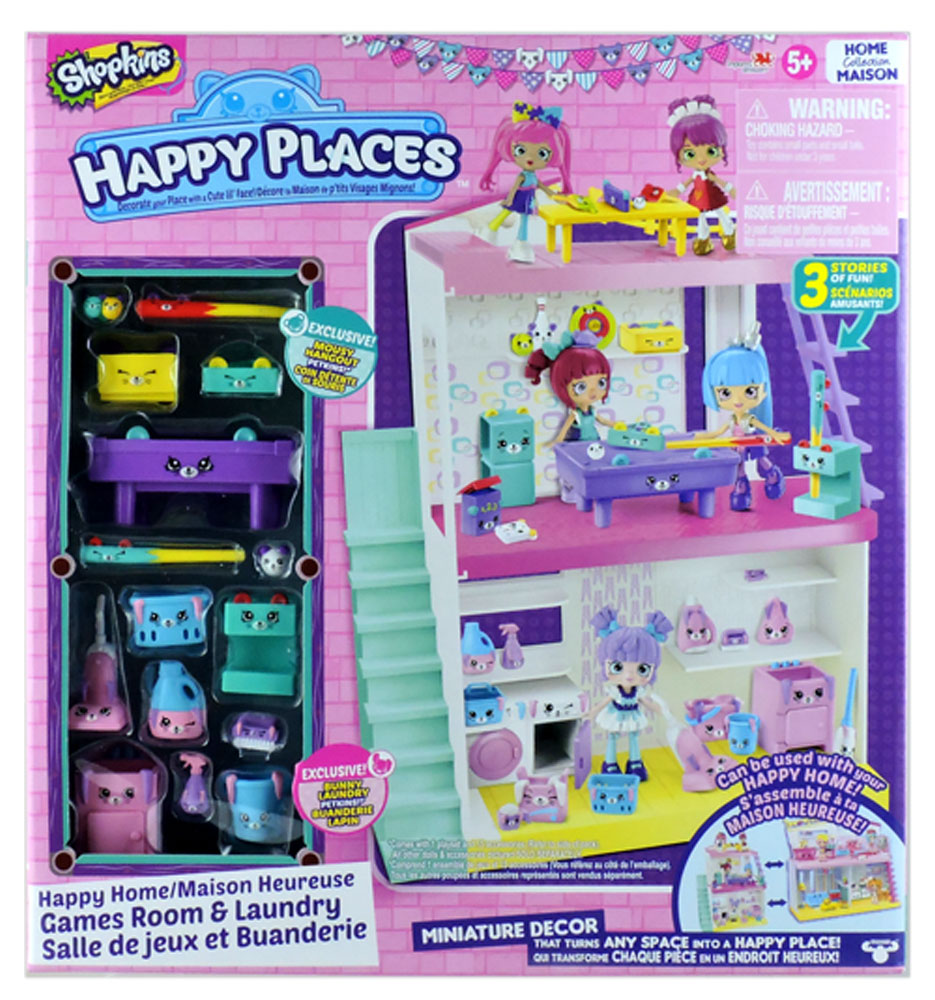 Shopkins Happy Places Happy Home Games Room Laundry Playset Moose