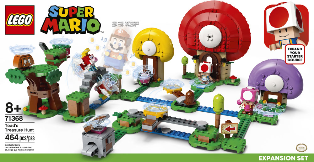 LEGO Super Mario Toad's Treasure Hunt Expansion Set 71368 ...