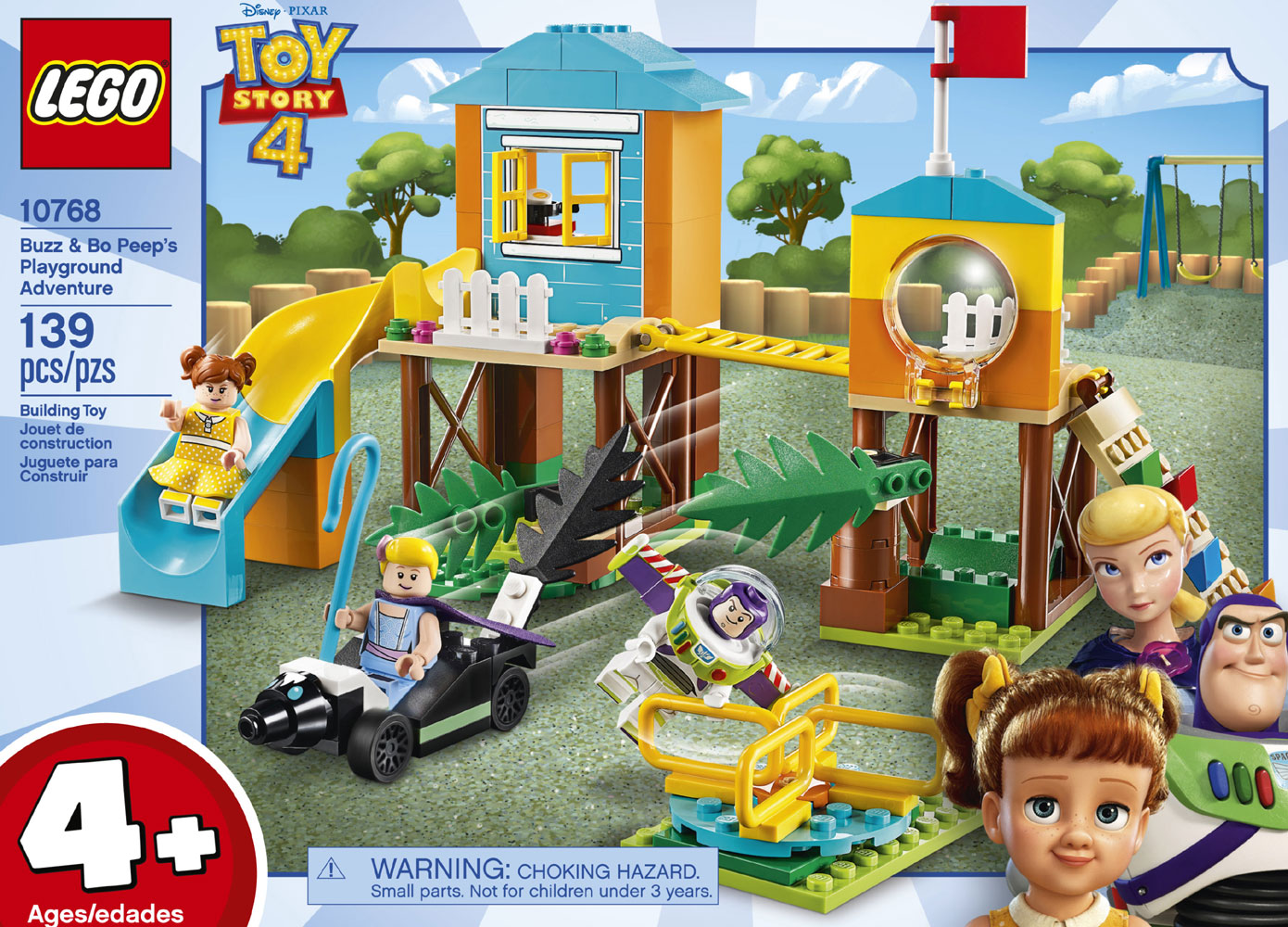 LEGO Disney Toy Story 4 Buzz & Bo Peep's Playground Adventure 10768 ...