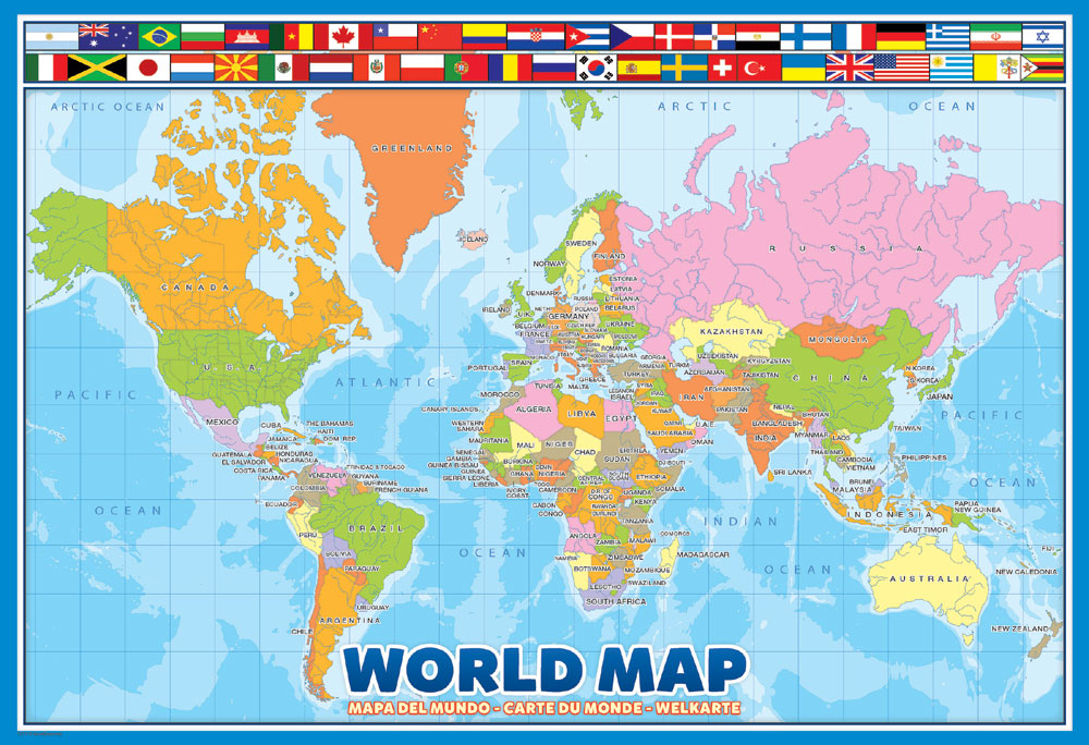 Eurographics World Map 100 Piece Puzzle | Toys R Us Canada