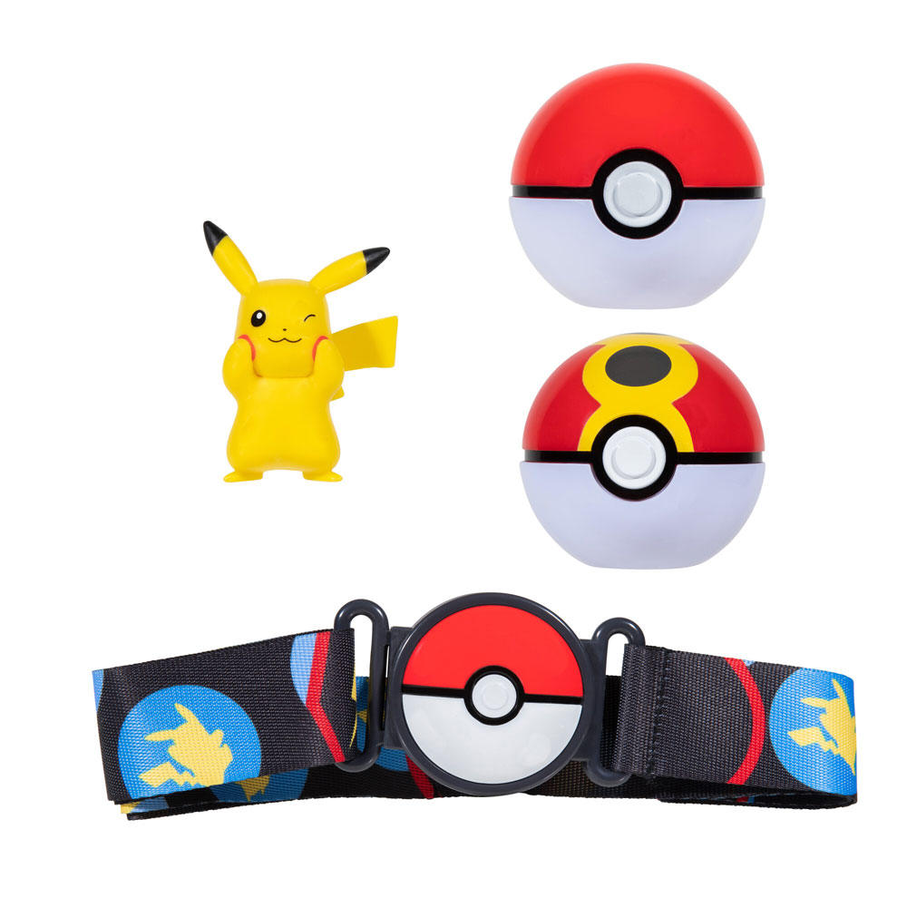 Pokémon Clip 'N' Go Belt Set - Pikachu + Poké Ball and Repeat Ball ...