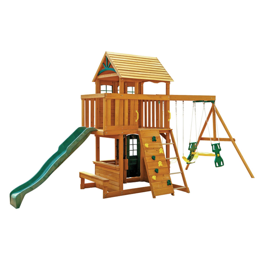 kidkraft ashberry wooden swing set