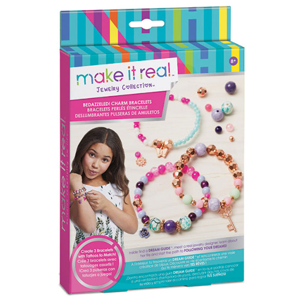 Make It Real Beaded Charm Bracelets Blooming Creativity Toys R Us Canada